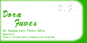 dora fuves business card