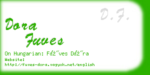 dora fuves business card